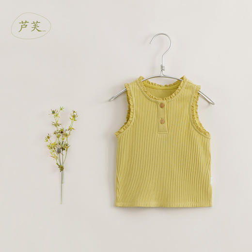 【马克珍妮 芦芙】新款夏装 女童透气弹力针织背心230351 商品图3