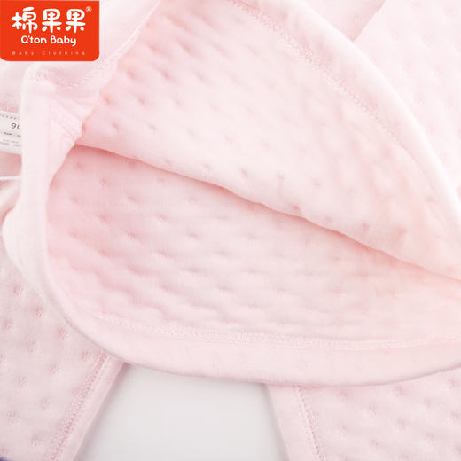 棉果果冬季保暖儿童贴身内衣家居空气层套头套装M421302623182 商品图2
