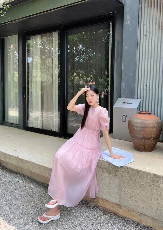 春季薄纱拼接收腰连衣裙 150616687 商品图4
