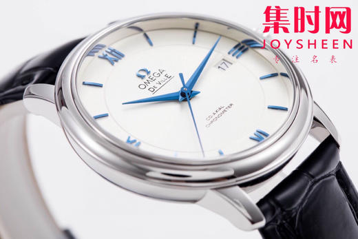 欧米茄MKS碟飞系列白盘蓝丁超薄男士机械腕表 商品图5