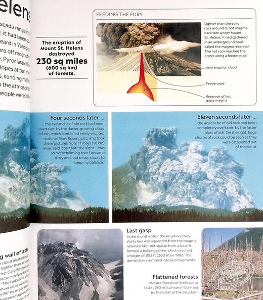 【中商原版】Eyewitness系列 火山和地震百科 Volcano & Earthquake 英文原版 DK 科普 科学 地理 目击者系列 商品图5