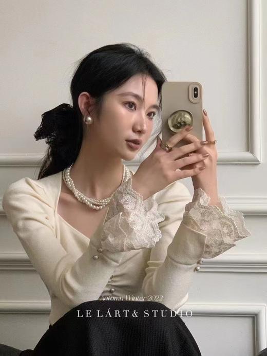 【直播专供】春季蕾丝拼上衣 150422057 商品图1