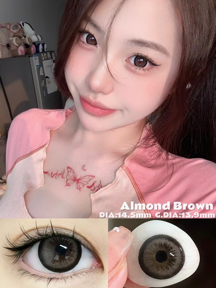 大直径推荐丨可可杏仁·Doragina丨水汪汪圆环狗狗眼14.5mm（年抛/2片装）