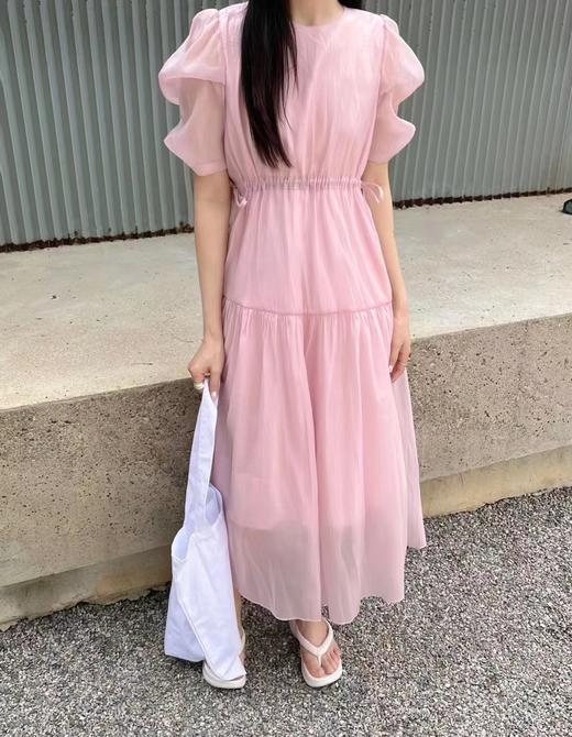 春季薄纱拼接收腰连衣裙 150616687 商品图5