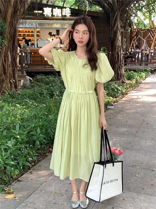 春季泡泡袖打揽连衣裙 150617022 商品图3