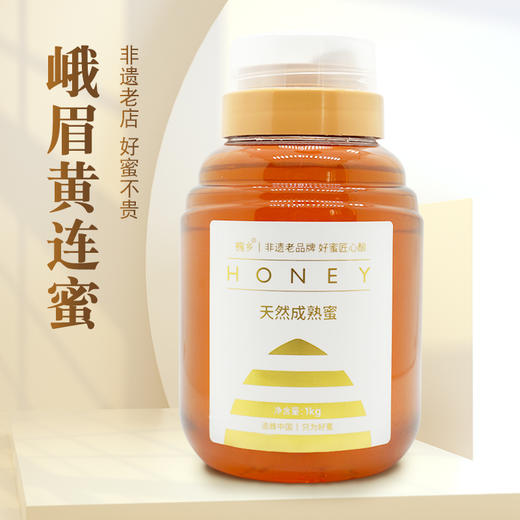 峨眉黄连蜜1000g  口感微苦 小蜜源草本蜜 秋冬推荐 46届国际蜂联品质大奖20年非遗老店 商品图0