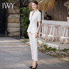 IWY/白色短袖西装套装女夏职业装女美容院医美工服CPS1778 商品缩略图3