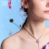 ZEGL设计师花园系列蝴蝶串珠项链女流苏高级感人造珍珠锁骨链配饰 商品缩略图2