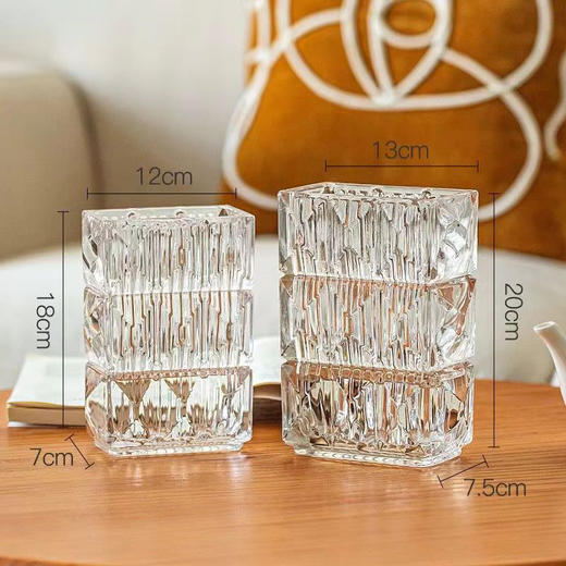 秒杀特价：网红加厚卢索水晶玻璃花瓶19.9 商品图5