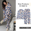 「两件套！6款配色」吸汗双层纱布针织棉睡衣 2023年新款单家居服甜美长袖套装上衣裤子 商品缩略图1