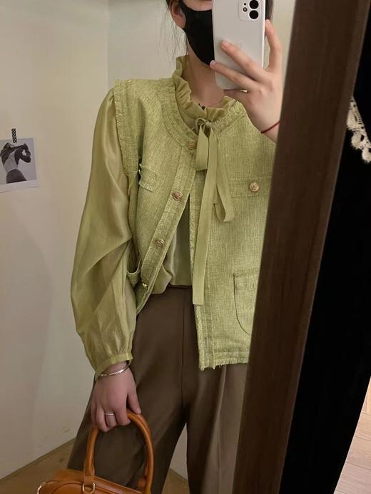 【直播专供款】2023年春季小香马甲两件套上衣 150363667 商品图1