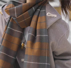 【团购展示】悠梦嘉居经典格韵羊绒披肩YZ-1106