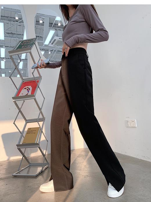 【直播专供款】2023年春季前开叉拖地西装裤 150278788 商品图0