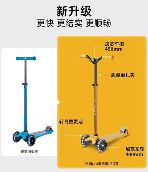 【下架不用】瑞士M-cro迈古滑板车6-12岁中大童滑滑车踏板车四轮加宽儿童代步-【玩具】 商品图1