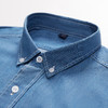【100棉】罗蒙男士长袖衬衫简约大方舒适百搭牛仔衬衫衬衣男 商品缩略图5