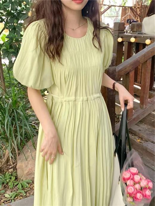 春季泡泡袖打揽连衣裙 150617022 商品图9