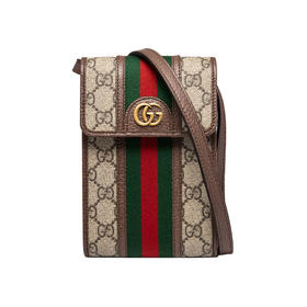 GUCCI 古驰 Ophidia系列 女包皮质双G纹标志链条包迷你单肩包手挎包 62575796IWT
