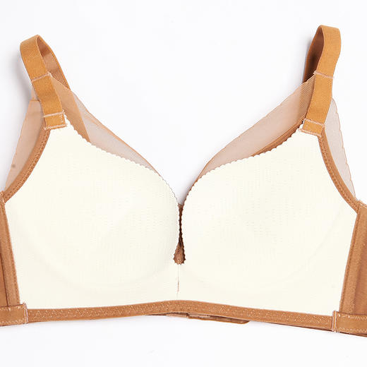 都市丽人聚拢杯常规内衣B中厚3/4杯刺绣文胸三排树脂胶圈YB34G2 商品图7