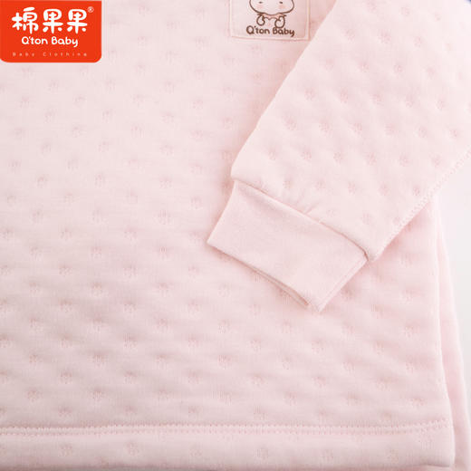 棉果果冬季保暖儿童贴身内衣家居空气层套头套装M421302623182 商品图3