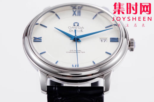 欧米茄MKS碟飞系列白盘蓝丁超薄男士机械腕表 商品图2