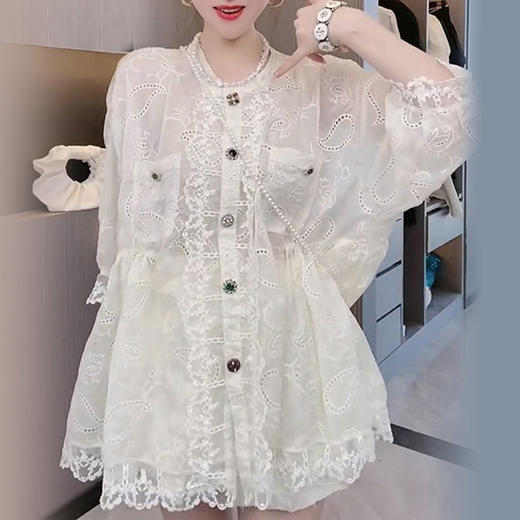 裁缝学苑AG186 高腰圆领蕾丝连衣裙纸样女装夏季衬衫裙子打版样板 商品图3