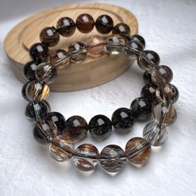 水晶单圈-素圈黑金圆珠