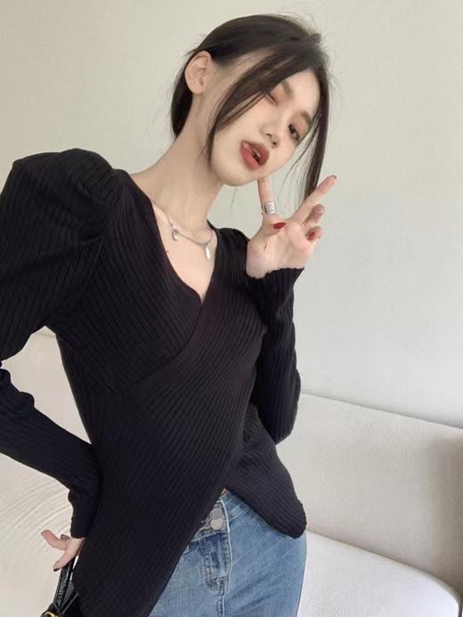 【直播专供】春季针织交叉上衣 150359001 商品图0