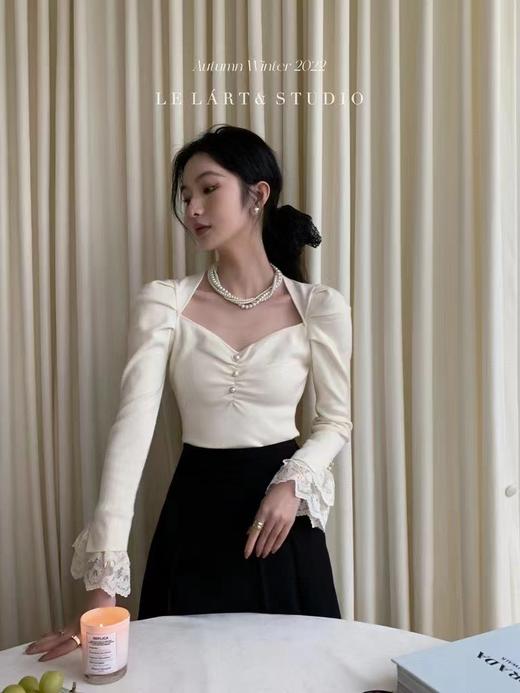 【直播专供】春季蕾丝拼上衣 150422057 商品图0