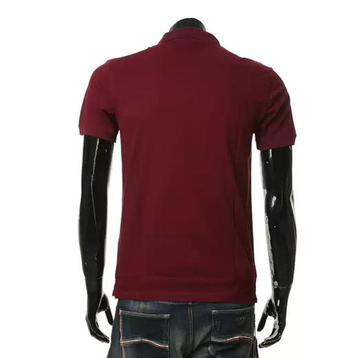 EMPORIO ARMANI 阿玛尼 男士棉质心形徽标贴花短袖 Polo 衫 紫红色 6L1FD9 1JTKZ 0380 商品图2