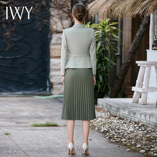 IWY/I新款职业西装套裙女主持上镜正装时尚通勤裙装工作服CS1717 商品图4