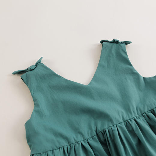 【马克珍妮 芦芙】新款夏装 女童蝴蝶结纯棉连衣裙230777 商品图4