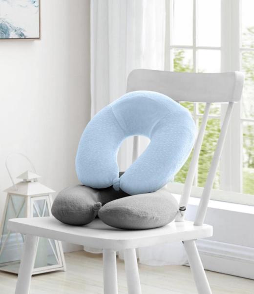 【团购展示】博洋宝贝便携护颈U型枕-蓝色BYZX809 商品图0