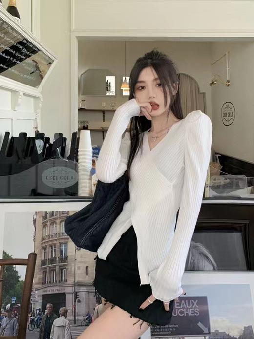 【直播专供】春季针织交叉上衣 150359001 商品图1