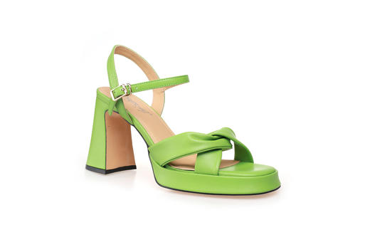 豪麟名鞋奥莱迪嘉女鞋凉鞋羊皮革凉拖DJELA31WL004绿色  原价1960元 商品图0