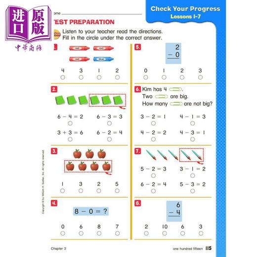【中商原版】Progress in Mathematics StudentEdition Grade1 进步数学学生书 一年级 英文原版 进口图书 小学教材教辅参考 商品图12