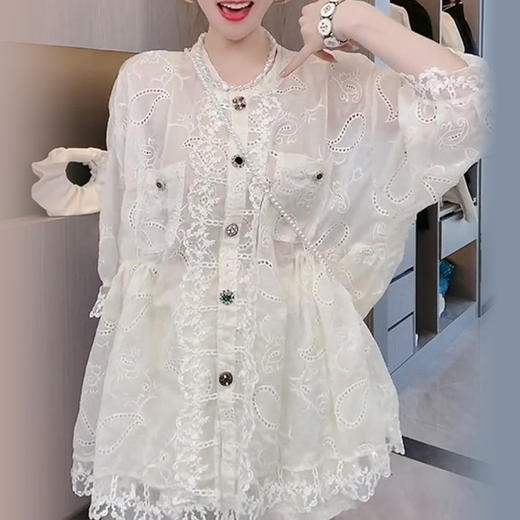 裁缝学苑AG186 高腰圆领蕾丝连衣裙纸样女装夏季衬衫裙子打版样板 商品图2