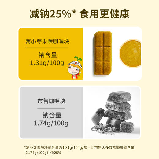 【9月特惠】窝小芽果蔬咖喱块100g*2盒组合 商品图4