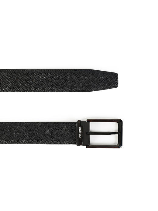 callisto咖色牛皮革皮带 SSBLF036C 商品图1