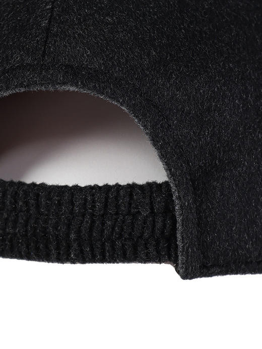 callisto黑灰色绵羊毛混纺帽子 FRHAT006C 商品图3