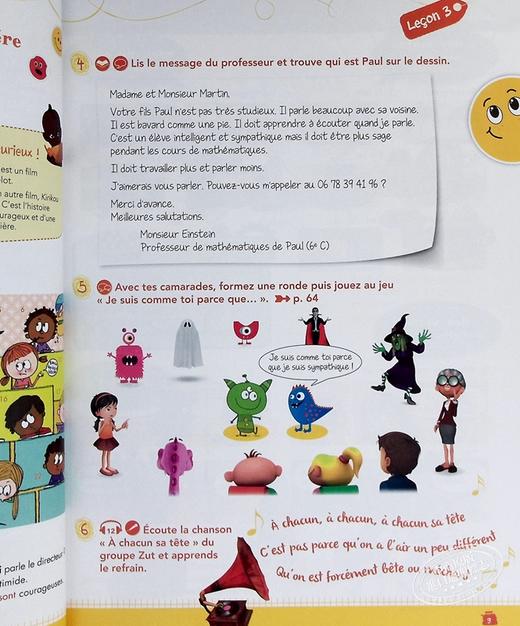 预售 【中商原版】少儿法语教材 Loustics 3 学生用书 A2.1 法文原版 Les Loustics 3 Livre de l eleve Denisot Capouet 商品图5