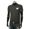 EMPORIO ARMANI 阿玛尼 男士棉质心形徽标贴花短袖 Polo 衫 墨绿色 6L1FD9 1JTKZ 0577 商品缩略图1