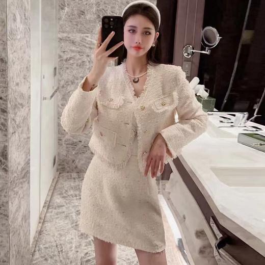 【直播专供】2023年春季V领须须短裙套装 150358884 商品图0