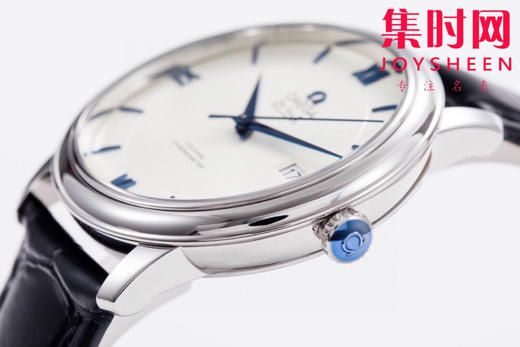 欧米茄MKS碟飞系列白盘蓝丁超薄男士机械腕表 商品图4