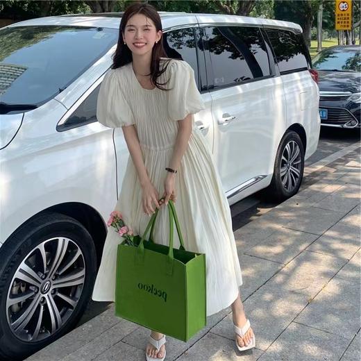春季泡泡袖打揽连衣裙 150617022 商品图7