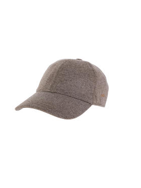 callisto浅咖色棉羊毛混纺帽子 FRHAT003C