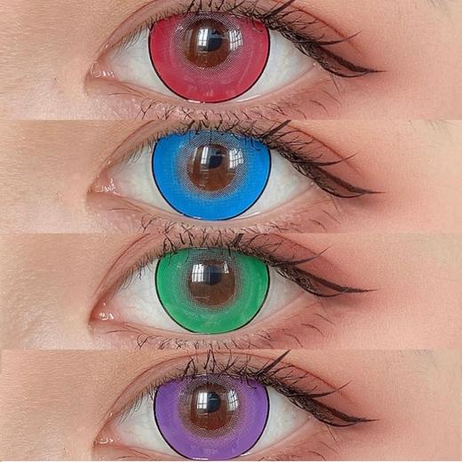 Dgugulens【冰糖玫红/冰糖蓝/冰糖绿/冰糖紫/冰糖金】亮眼的细边大直径cos片 商品图5