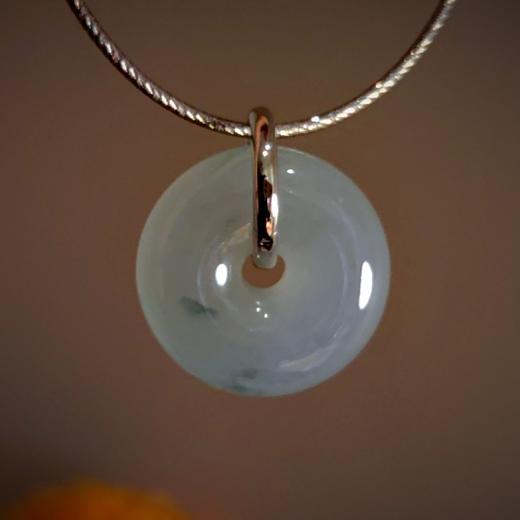 lucky胖胖翡翠项坠18k活扣卡子 商品图3