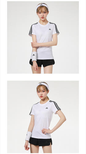  阿迪达斯 （adidas）女装短袖 2023春新款透气训练健身时尚潮流运动服宽松舒适T恤上衣 GL0783