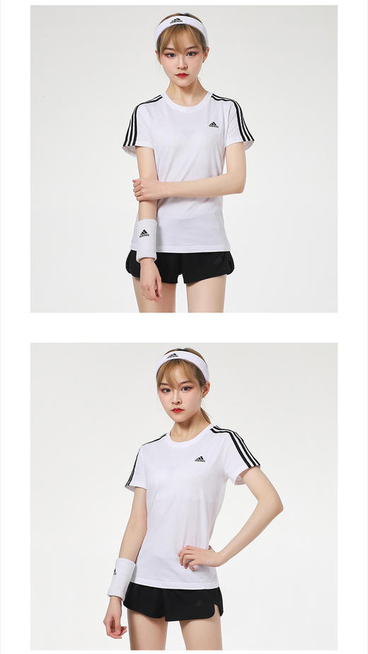  阿迪达斯 （adidas）女装短袖 2023春新款透气训练健身时尚潮流运动服宽松舒适T恤上衣 GL0783 商品图0