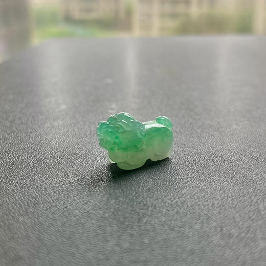 糯冰种阳绿翡翠狮子事事如意 商品图7